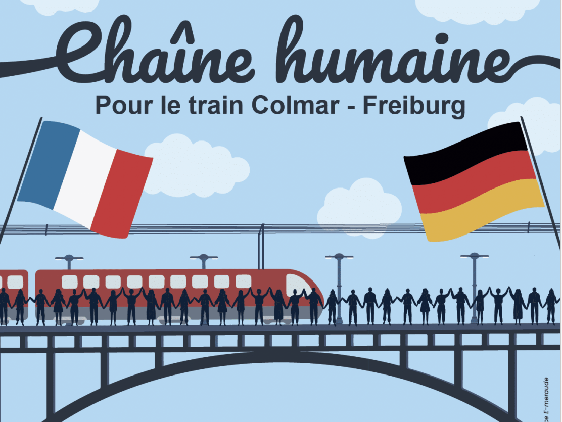 1.Chaîne humaine Colmar-Freiburg_Ligne à grande vitesse