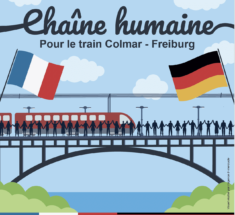 1.Chaîne humaine Colmar-Freiburg_Ligne à grande vitesse