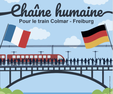 1.Chaîne humaine Colmar-Freiburg_Ligne à grande vitesse
