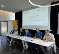 Conférence de presse sur la ligne ferroviaire Colmar-Fribourg 