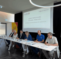 Conférence de presse sur la ligne ferroviaire Colmar-Fribourg 
